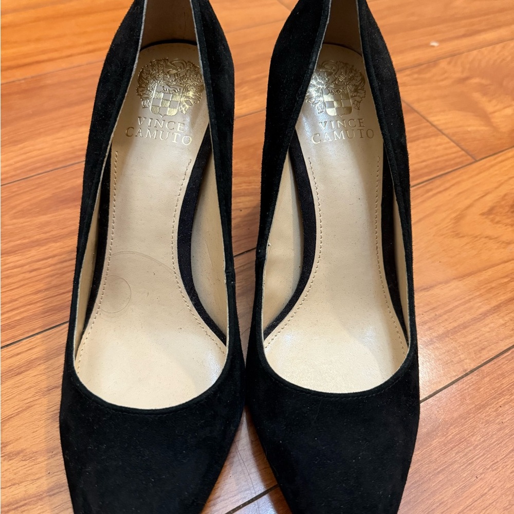 Vince Camuto Black Heels with Classic Pump Style and Medium Height